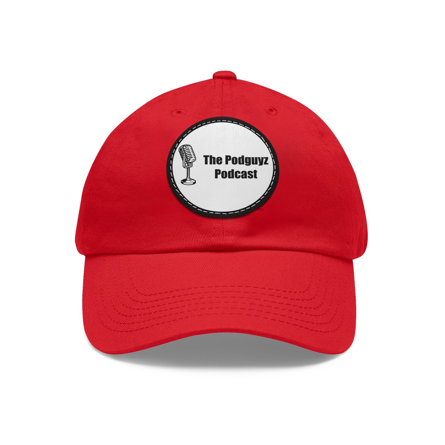 The PodGuyz Podcast Circle Leather Patch Hat