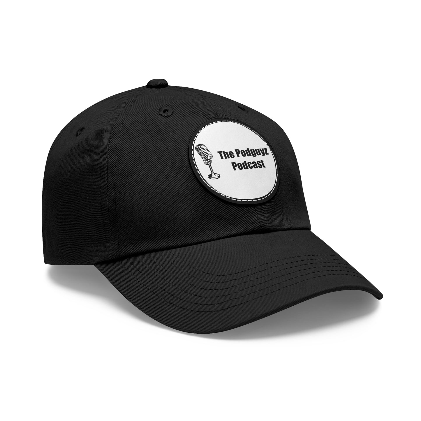 The PodGuyz Podcast Circle Leather Patch Hat