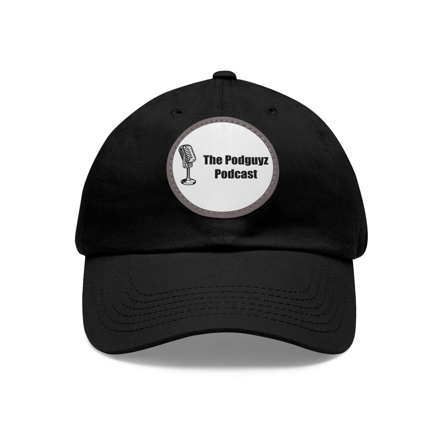 The PodGuyz Podcast Circle Leather Patch Hat