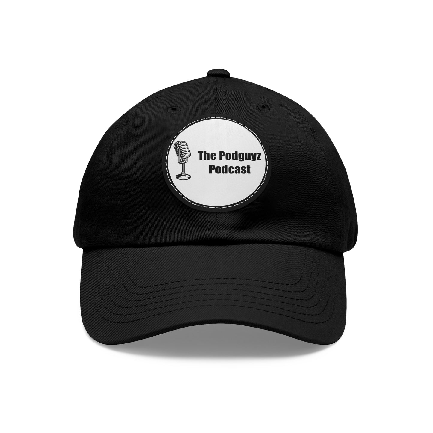 The PodGuyz Podcast Circle Leather Patch Hat