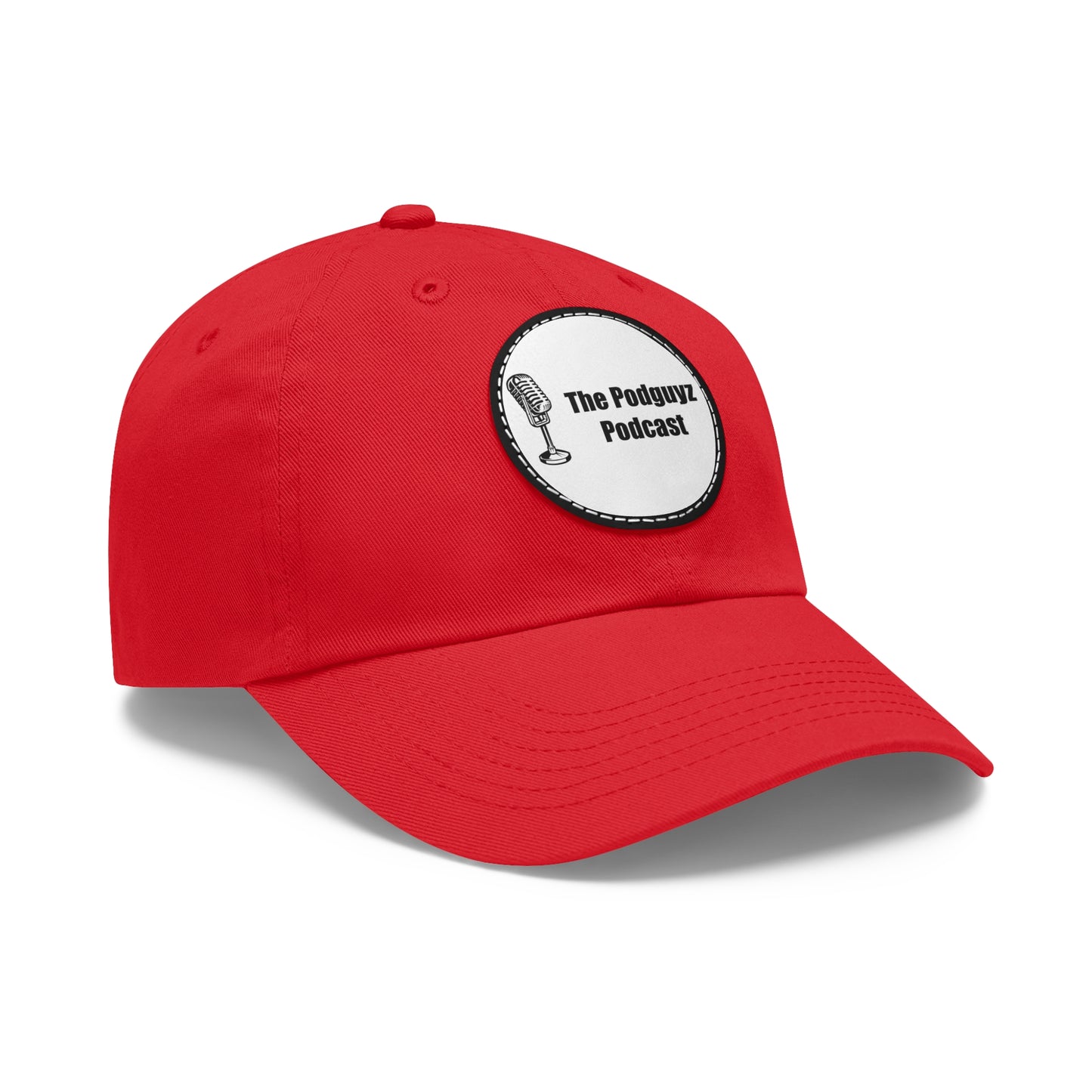 The PodGuyz Podcast Circle Leather Patch Hat