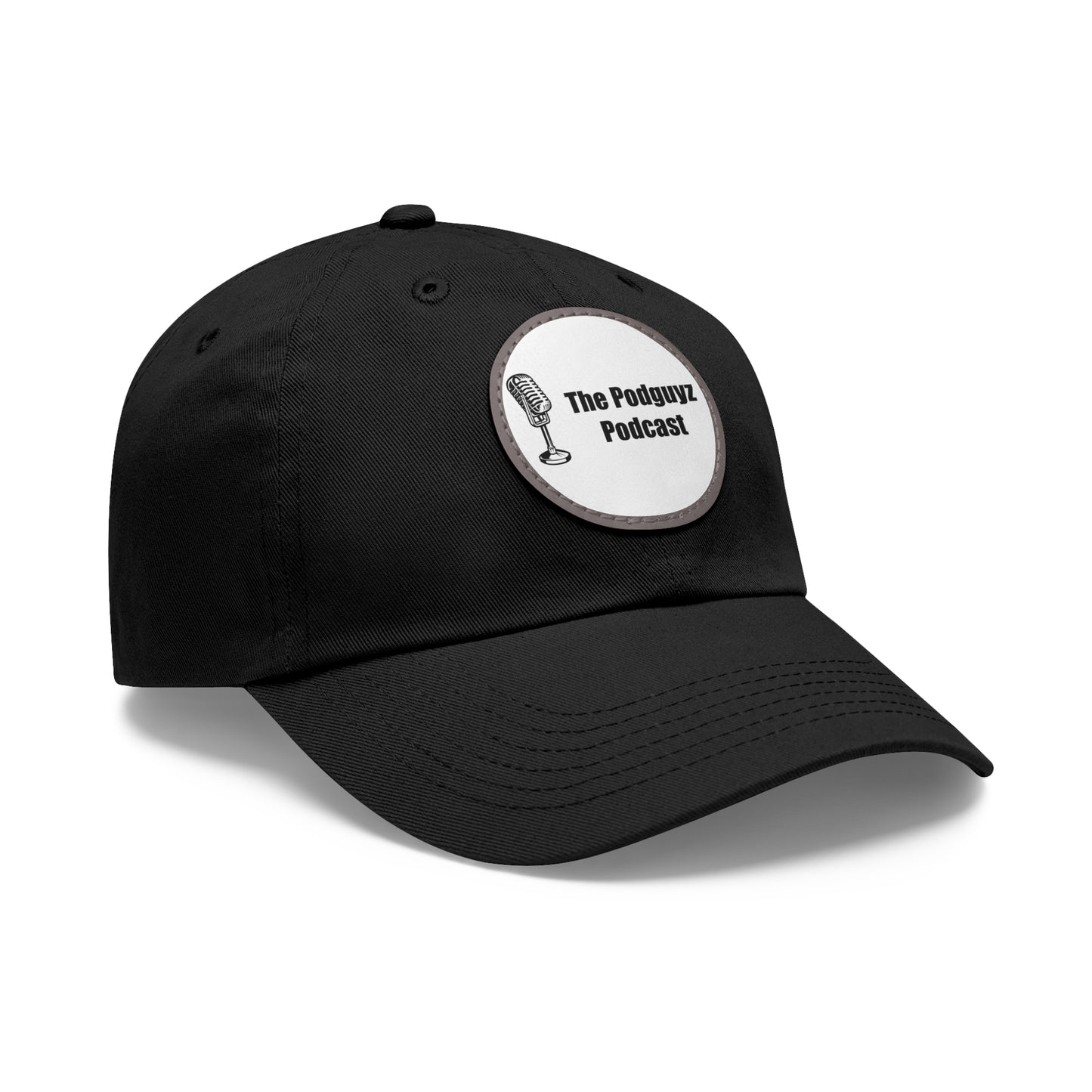 The PodGuyz Podcast Circle Leather Patch Hat