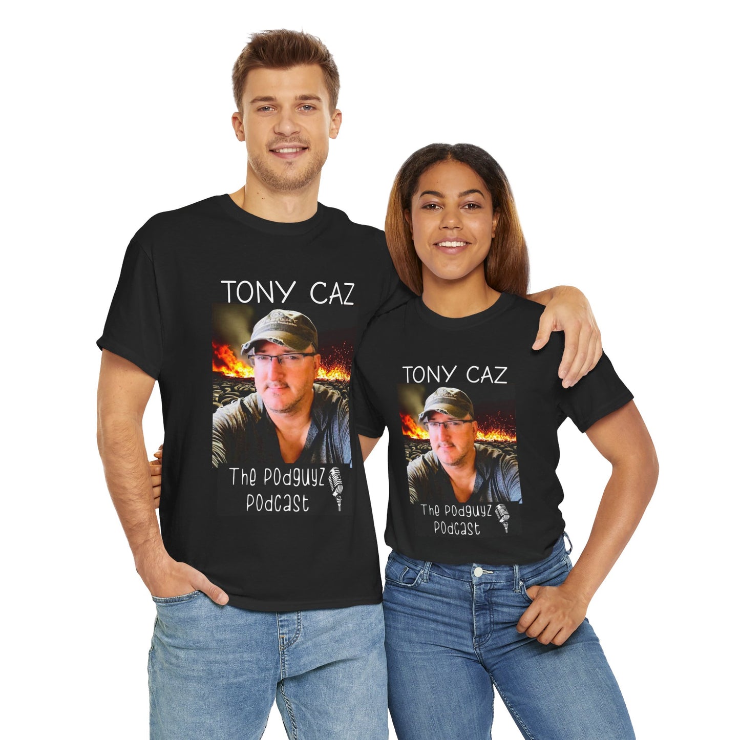 the "TONY CAZ" T-shirt